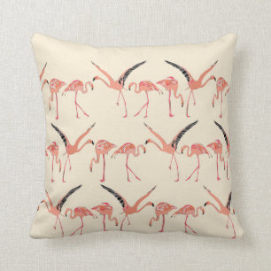vanilla flamingos cushion