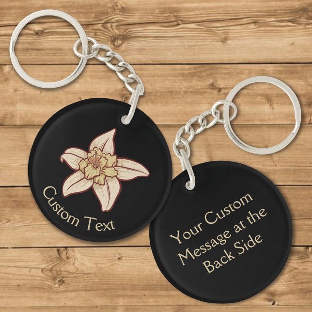 Vanilla Flower Icon Keychain (Creator Uploaded)