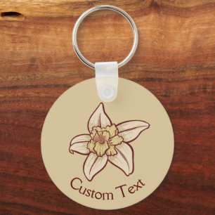 Vanilla Flower Icon Keychain