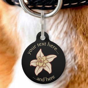 Vanilla Flower Icon Pet Tag