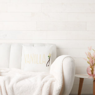 Vanilla graphic cushion