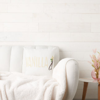 Vanilla graphic cushion