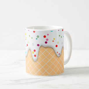 Vanilla Ice Cream Drip Coffee Mug