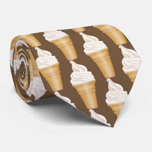 Vanilla Ice Cream tiled pattern tie
