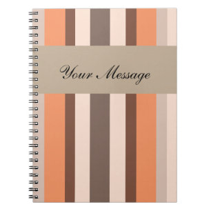 Vanilla Melon Stripes Notebook