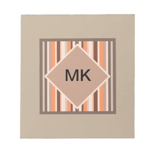 Vanilla Melon Stripes Notepad