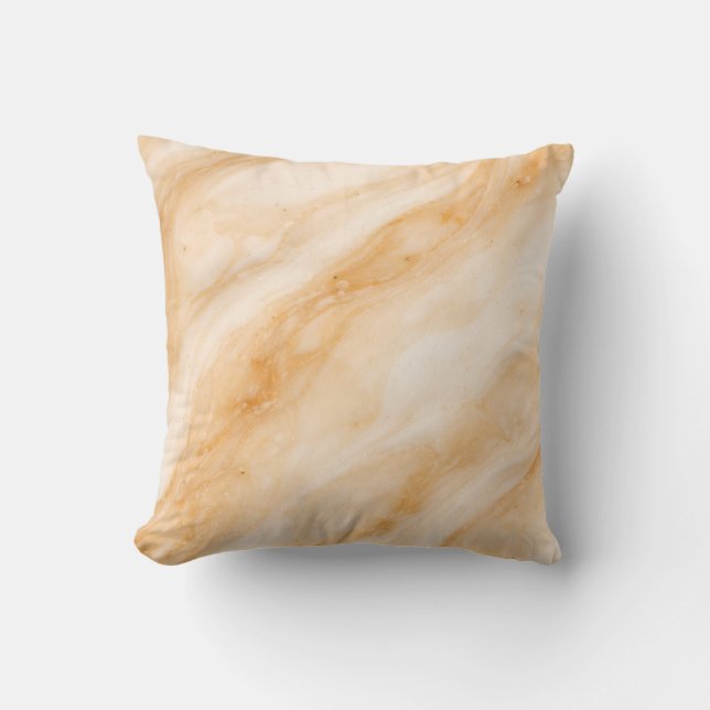 Vanilla Milkshake Marble Texture Cushion (Front)