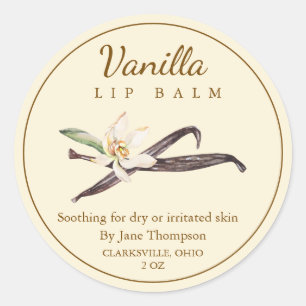 Vanilla Salve / balm Label