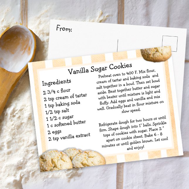 Vanilla Sugar Cookies Recipe Card (Creator Uploaded)