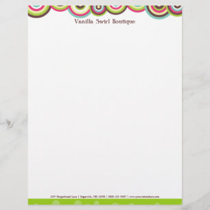 Vanilla Swirl Letterhead