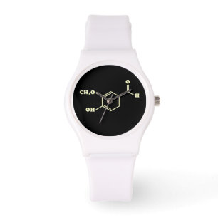 Vanilla Vanillin Molecular Chemical Formula Watch