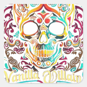 Vanilla Villain Square Sticker