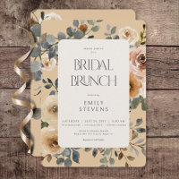 Vanilla White Boho Roses Cream Bridal Brunch