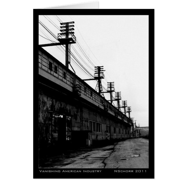 Vanishing American Industry Urban Industrial Print (Front)