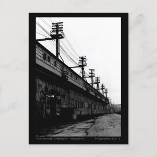 Vanishing American Industry Urban Industrial Print Postcard