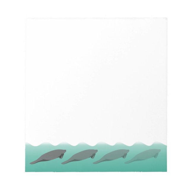 Vanishing Manatees notepad - customisable (Front)