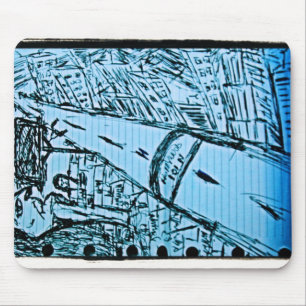 vanishing point drawing 2 mouse mat