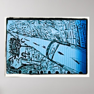 vanishing point drawing 2 poster