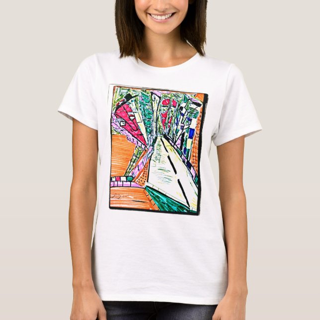 vanishing point drawing T-Shirt (Front)