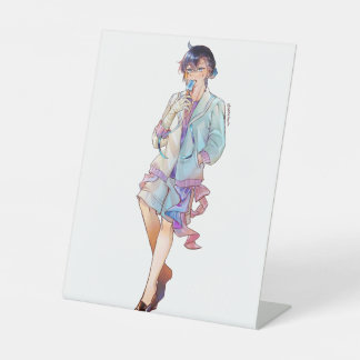 vanitas pedestal sign