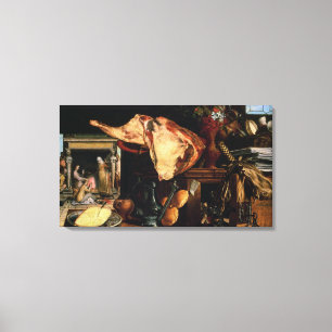Vanitas still life , 1552 canvas print