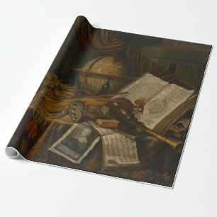 Vanitas Still Life 1662 Collier Dutch wrapping Paper