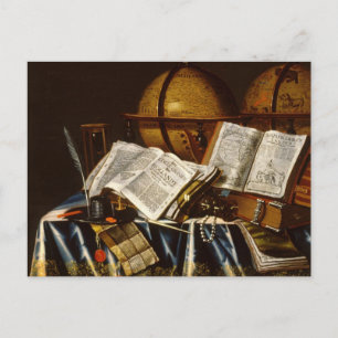"Vanitas" Still Life - Adam Bernaert (1665) Postcard