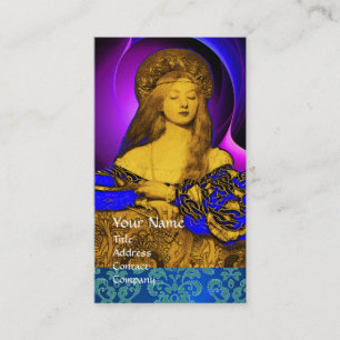 VANITY BEAUTY-FASHION COSTUME DESIGNER Gold Metal Business Card