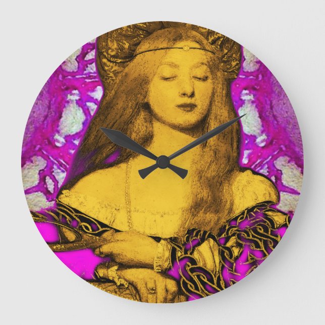 VANITY BEAUTY-FASHION COSTUME DESIGNER LARGE CLOCK (Front)