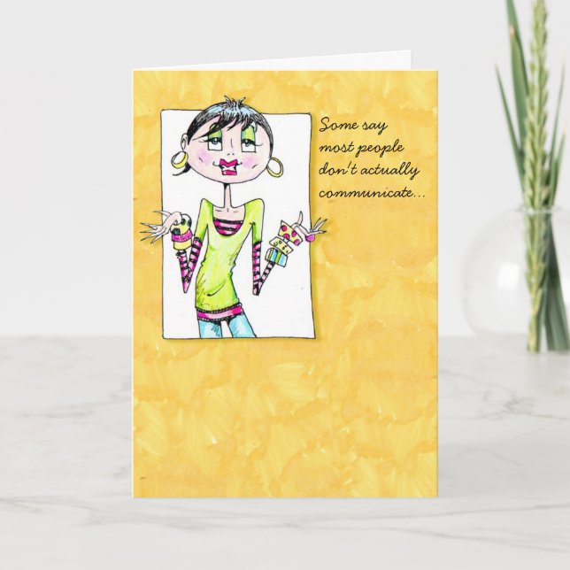 Vanity Birthday or friendship card (Front)
