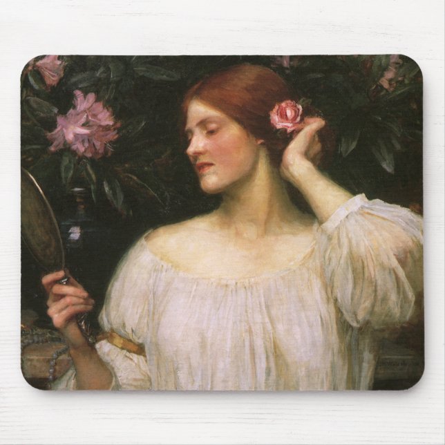 Vanity by John William Waterhouse Mouse Mat (Front)