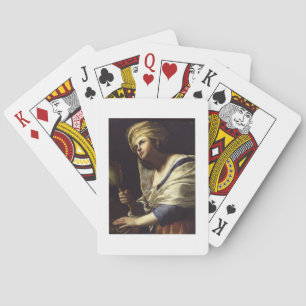 Vanity, c.1650-70 (oil on canvas) playing cards