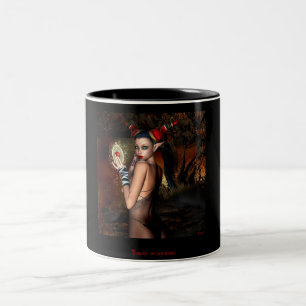 vanity is my name Two-Tone coffee mug