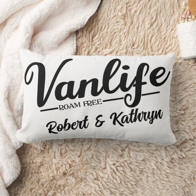 "VanLife" Personalised Lumbar Cushion (Blanket)