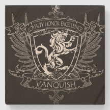 Vanquish Coat of Arms Coaster