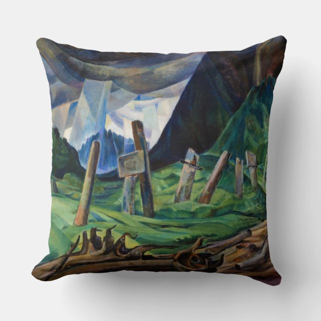 Vanquished, 1930 by Emily Carr Cushion (Front)