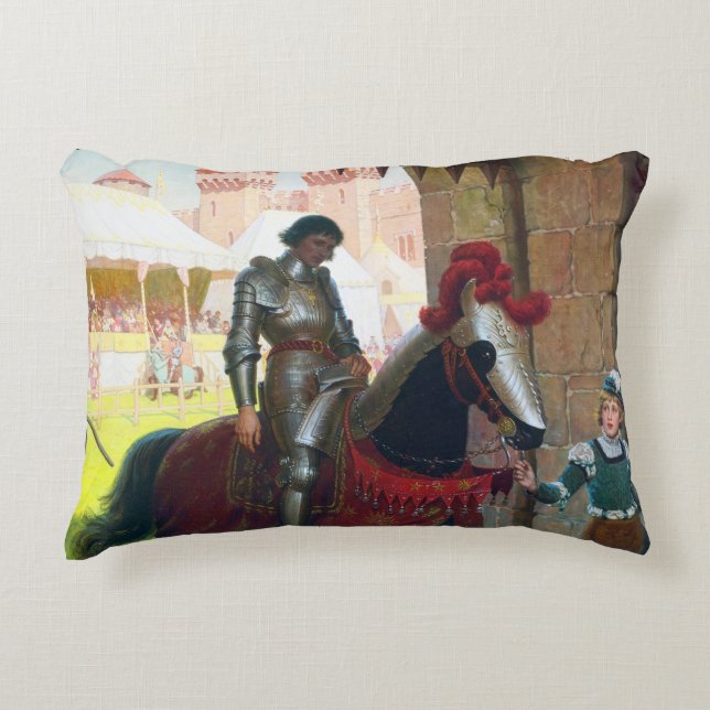 Vanquished, by Edmund Blair Leighton Decorative Cushion (Front)