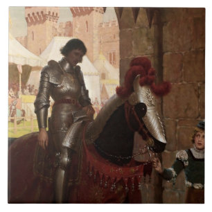 “Vanquished” by Edmund Blair Leighton Tile