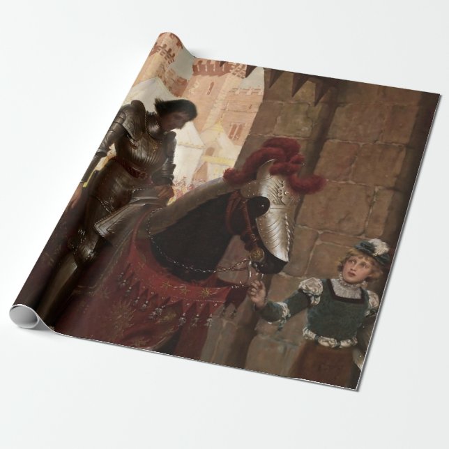 “Vanquished” by Edmund Blair Leighton Wrapping Paper (Unrolled)