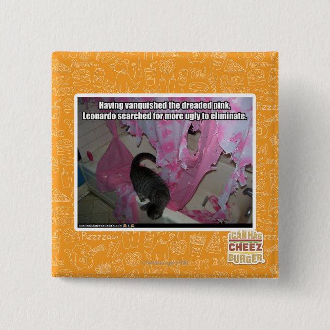Vanquished the dreaded pink 15 cm square badge (Front)