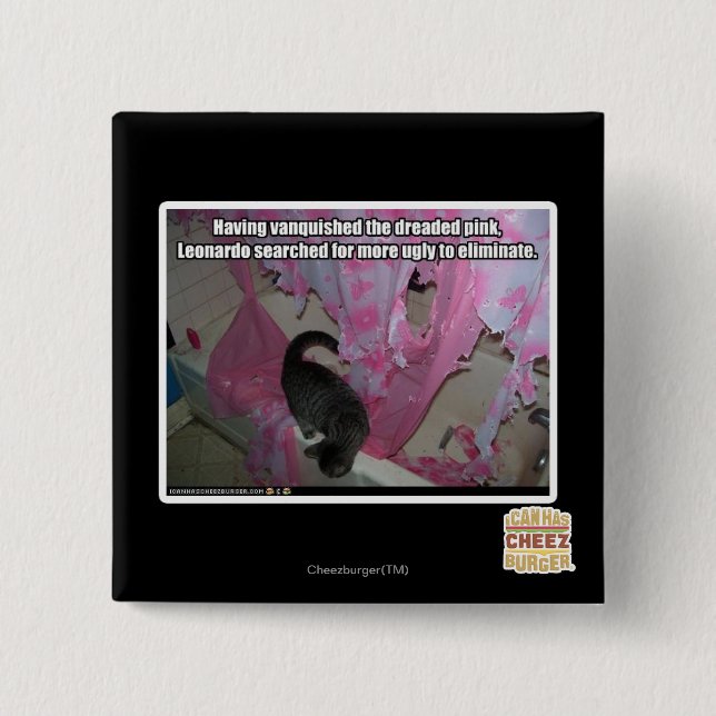 Vanquished the dreaded pink 15 cm square badge (Front)