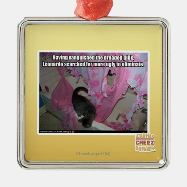 Vanquished the dreaded pink metal tree decoration (Front)