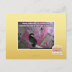 Vanquished the dreaded pink postcard