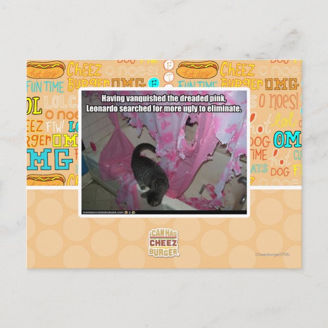 Vanquished the dreaded pink postcard (Front)