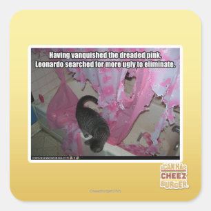 Vanquished the dreaded pink square sticker