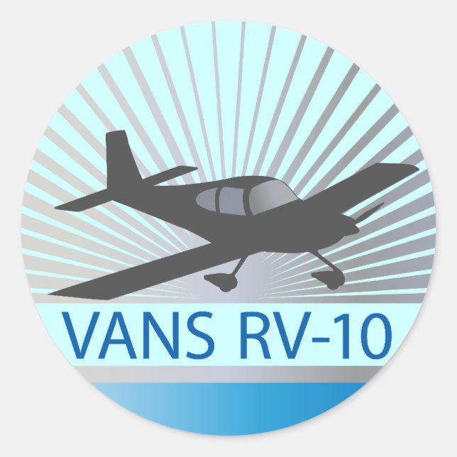 Vans RV-10 Classic Round Sticker (Front)
