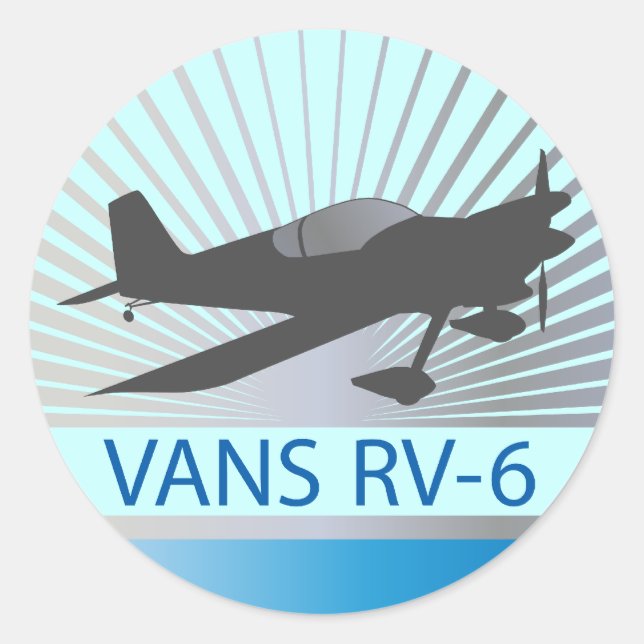 Vans RV-6 Classic Round Sticker (Front)