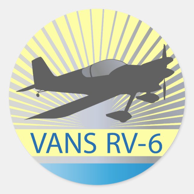 Vans RV-6 Classic Round Sticker (Front)