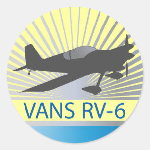 Vans RV-6 Classic Round Sticker