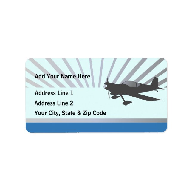 Vans RV-6 Label (Front)